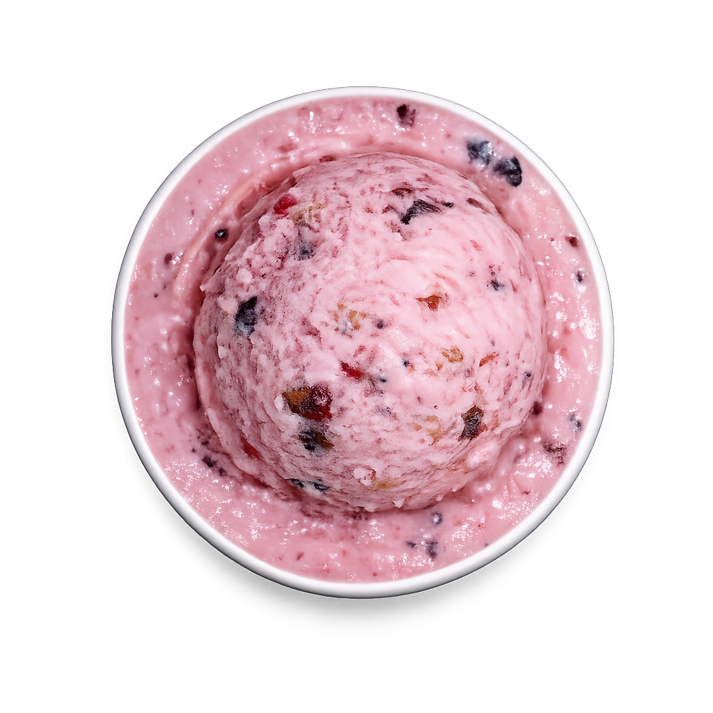 Nieve artesanal de colores